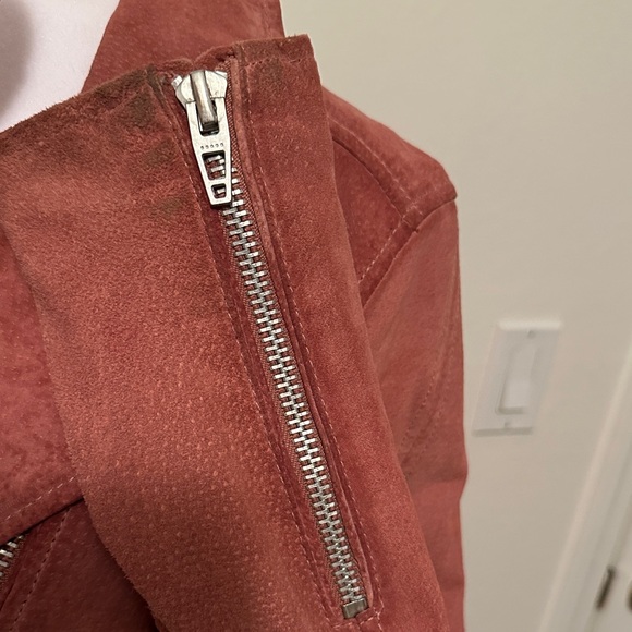 Blank NYC Suede Moto Jacket - Rust - Picture 10 of 14